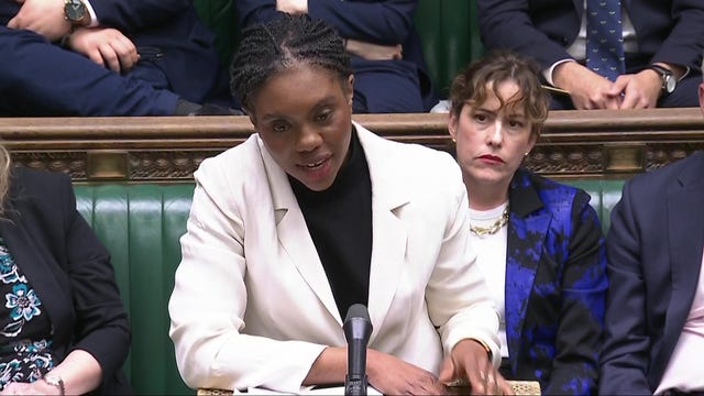Kemi Badenoch speaking in the Commons