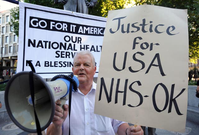 Protest in support of the NHS
