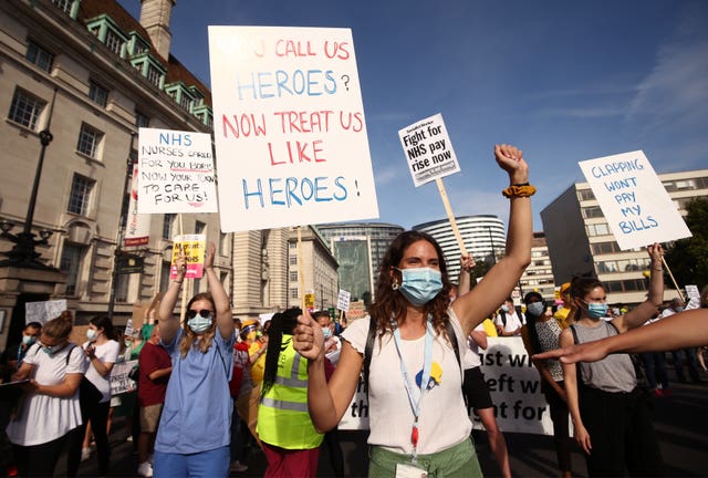 Nurses pay protest