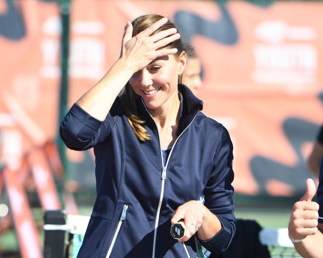 The Duchess of Cambridge visit to National Tennis Centre