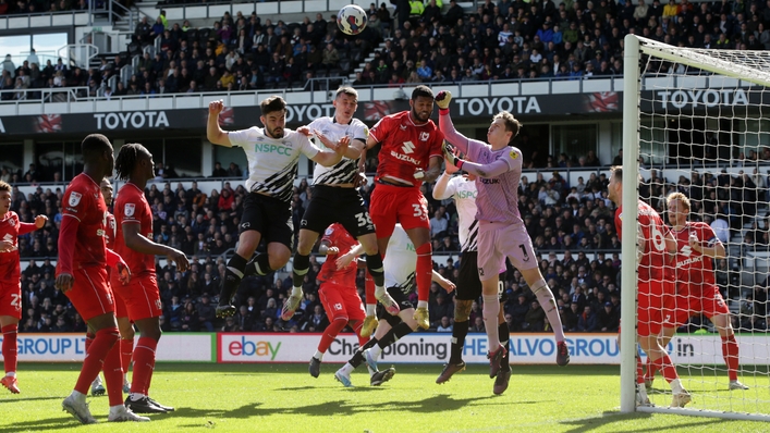 Derby and MK Dons drew (Ian Hodgson/PA)