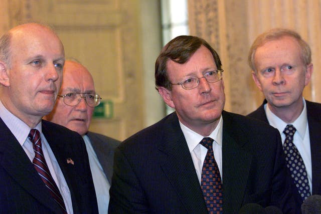 Ulster Talks/ Trimble and his Ministers 