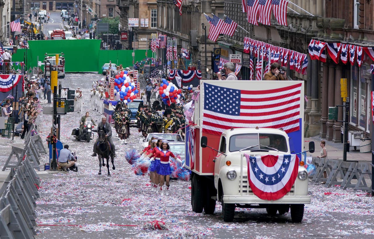 In Pictures Glasgow transformed into New York City for Indiana Jones 5
