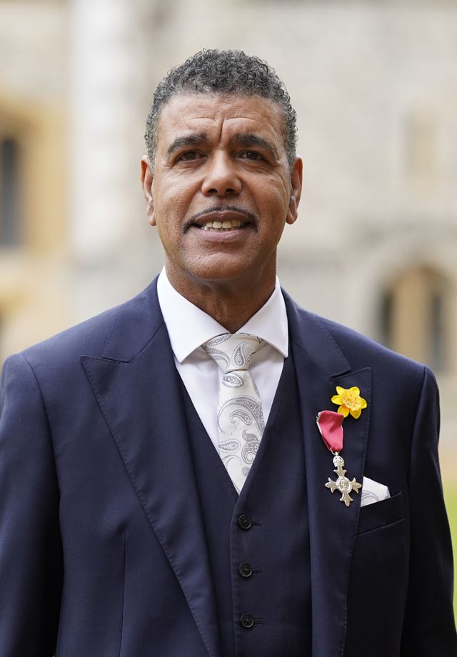 Chris Kamara at Windsor Castle