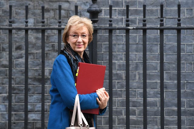 Tory former cabinet minister Andrea Leadsom (Stefan Rousseau/PA)