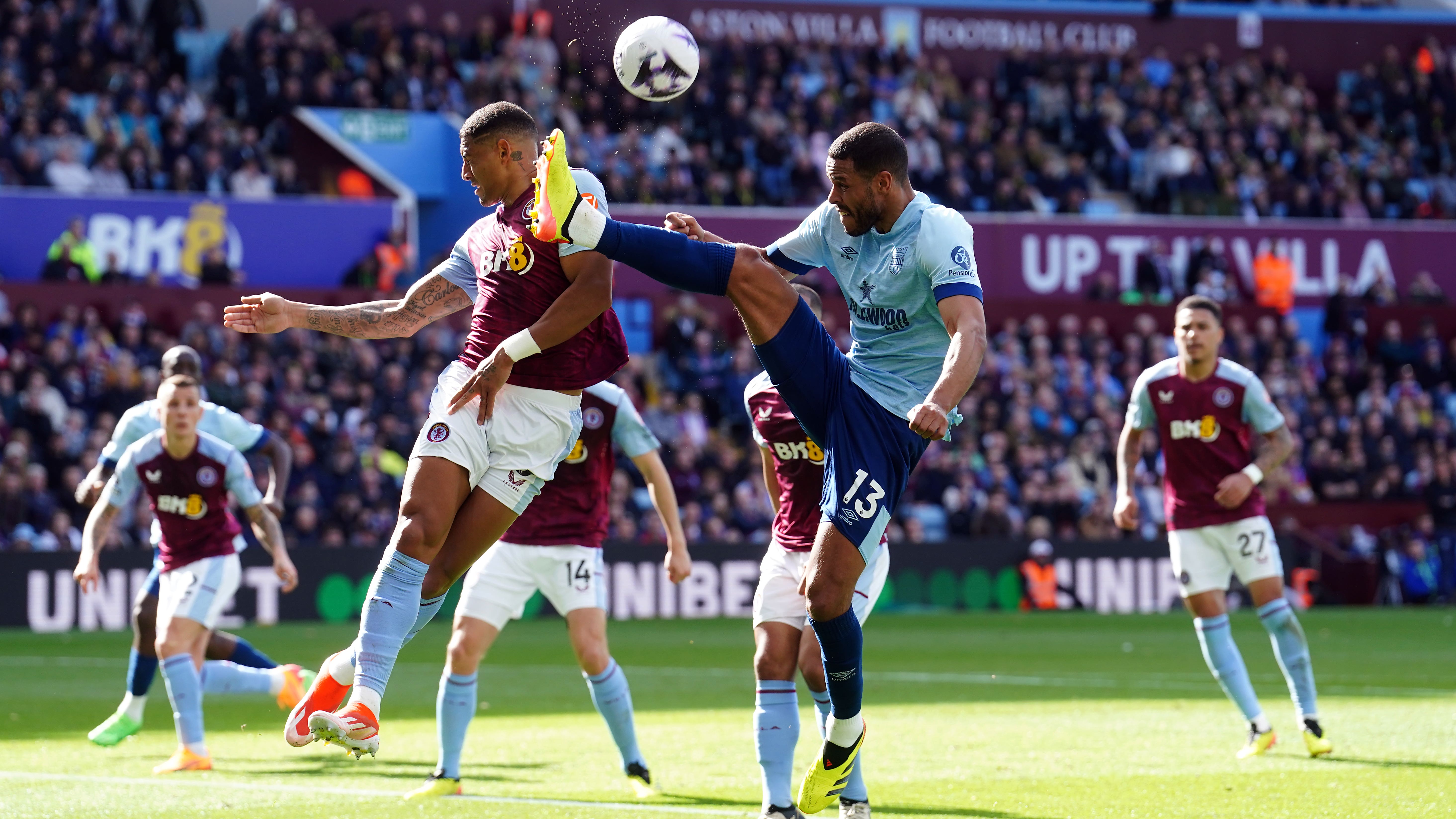 Brentford frustrate Champions League hopefuls Aston Villa in six-goal ...