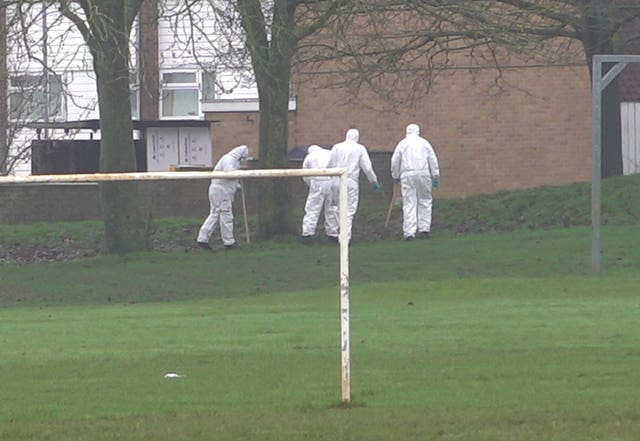 Forensic investigations at the scene of the incident 