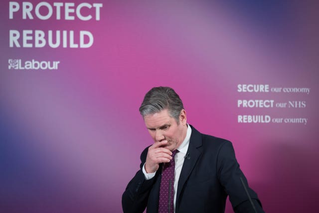 Labour leader Sir Keir Starmer delivers a virtual speech on Britain’s economic future 