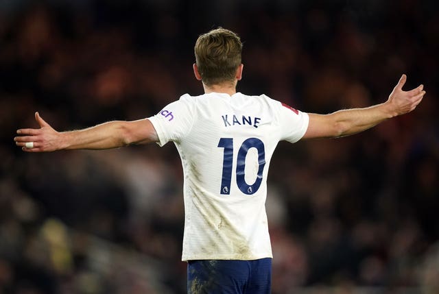 Tottenham Hotspur’s Harry Kane appears frustrated during the Emirates FA Cup fifth round match at the Riverside Stadium, Middlesbrough. Picture date: Tuesday March 1, 2022