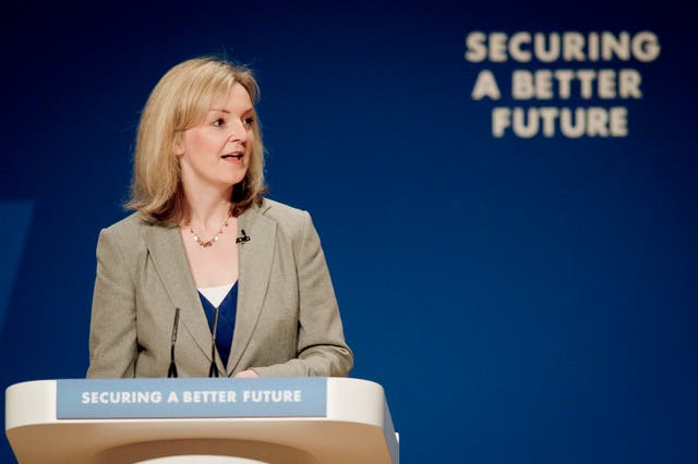 Liz Truss at the Conservative Party Conference in 2014
