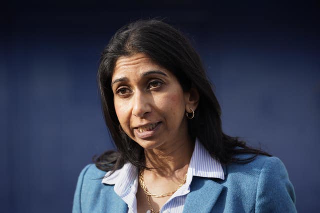 Home Secretary Suella Braverman has unveiled plans for new laws to crack down on Channel crossings (Danny Lawson/PA)