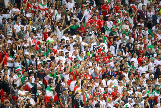 Iran are backed by a partisan crowd (Adam Davy/EMPICS)