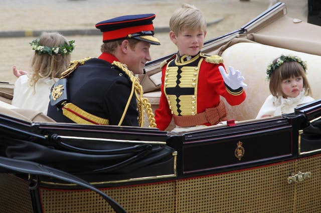 Harry at William and Kate's wedding