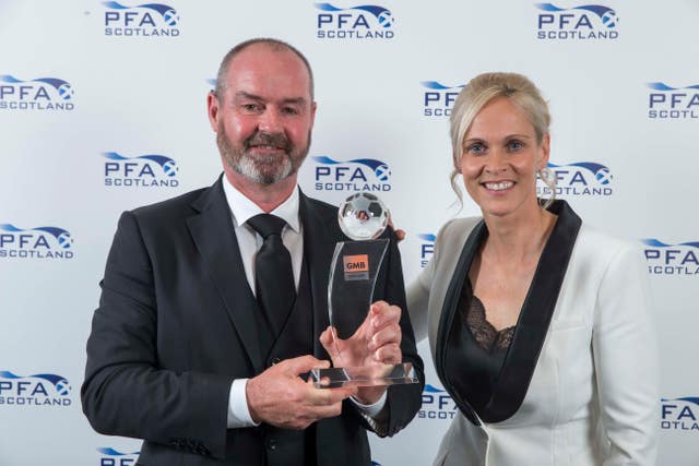 PFA Scotland manager of the year Steve Clarke and Shelley Kerr are both on the shortlist
