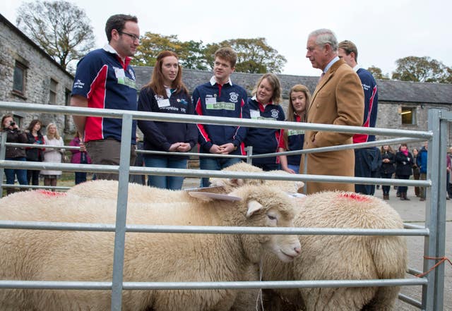 Prince of Wales visits Derbyshire