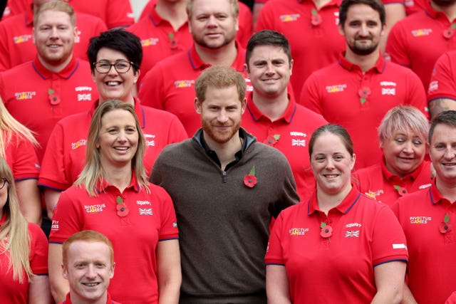 Harry at the launch of Team UK for The Hague Invictus Games. Yui Mok/PA Wire