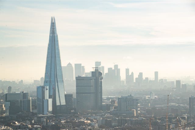 The Shard and London skyline