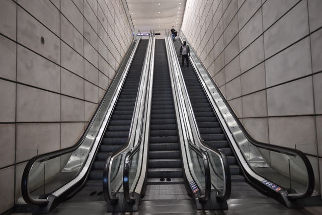 Canary Wharf escalators