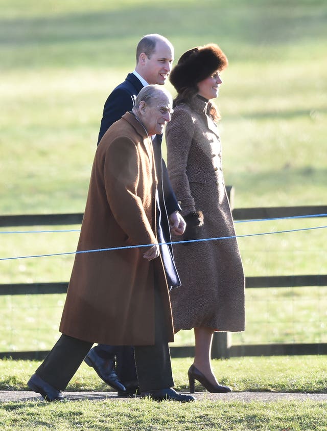 Royals attend church