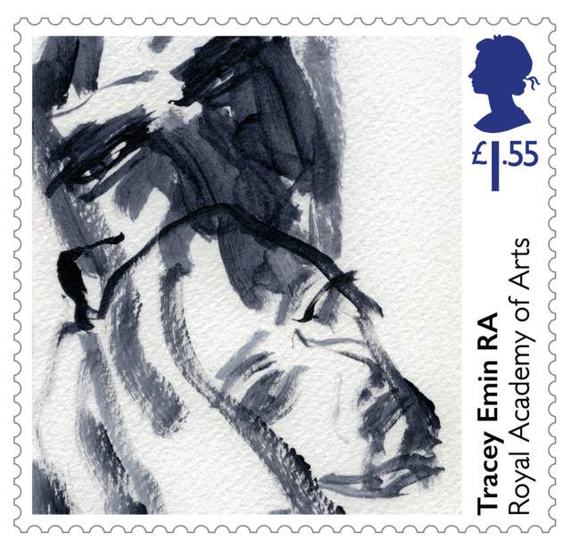 Tracey Emin's stamp (Royal Mail/PA)