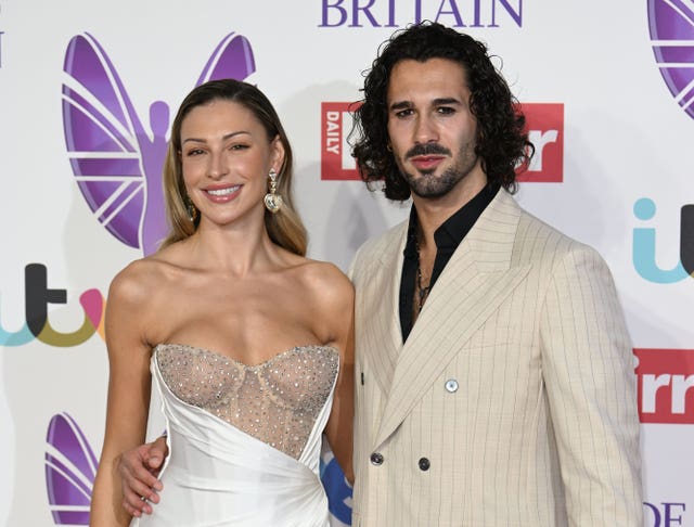 Zara McDermott arrives for the Pride of Britain Awards with her Strictly dance partner Graziano Di Prima