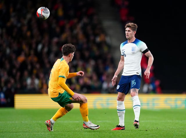 John Stones playing for England