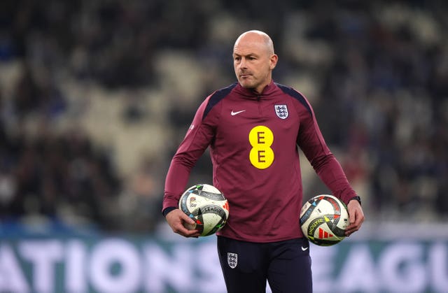 Lee Carsley ahead of the match with Greece