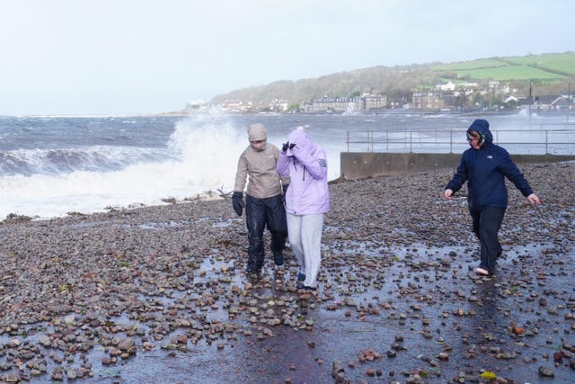 People walking on a beach