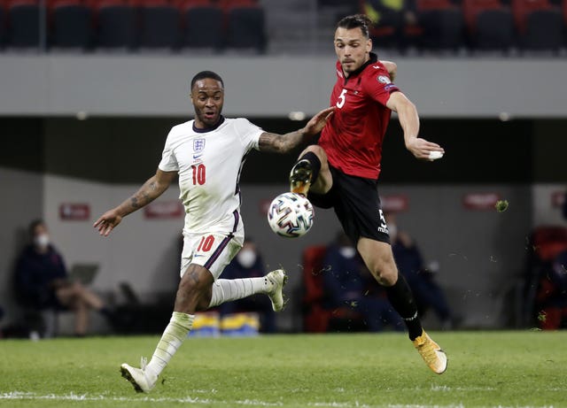 Albania struggled to gain a foothold in the match in Tirana