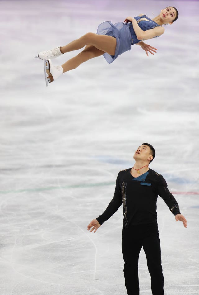 China’s Hao Zhang and Yu Xiaoyu compete in the free skate section of the pairs figure skating final during the Winter Olympics. The athletic and aesthetic pursuit proved alluring to spectators in Pyeongchang, South Korea