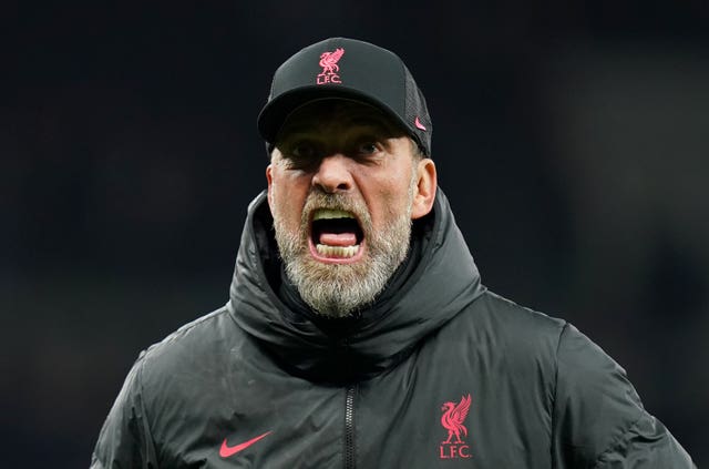 Liverpool manager Jurgen Klopp celebrates victory at Tottenham