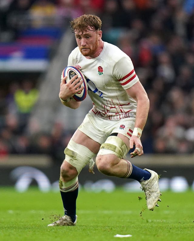 Ollie Chessum during the Guinness Six Nations match at Twickenham