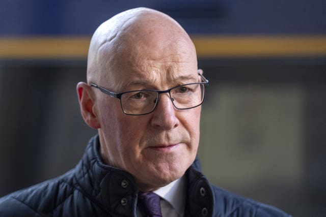 Headshot of John Swinney speaking