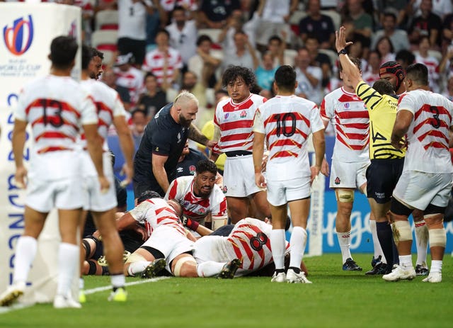 Lewis Ludlam scored England's first World Cup try since the 2019 semi-final win over New Zealand