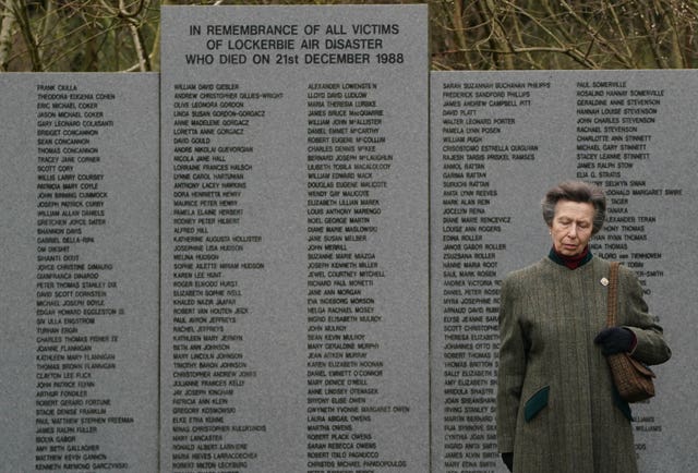 Royal visit to Lockerbie Air Disaster Memorial