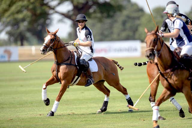 Harry on horseback