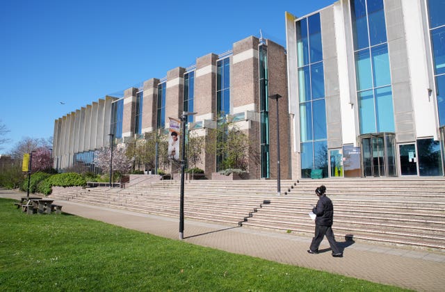 A view of the campus at the University of Kent in Canterbury 