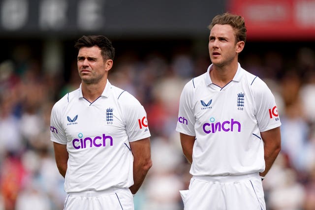 Anderson (left) and Broad (right) have stepped out 133 times together.