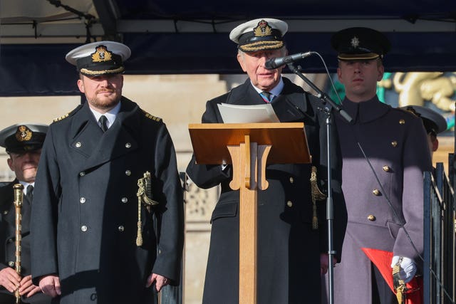 Royal visit to Britannia Royal Naval College
