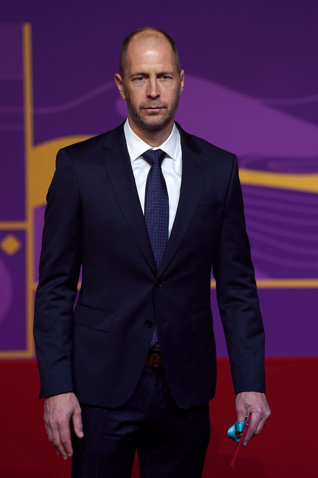 USA manager Gregg Berhalter pictured at the World Cup draw in Doha 