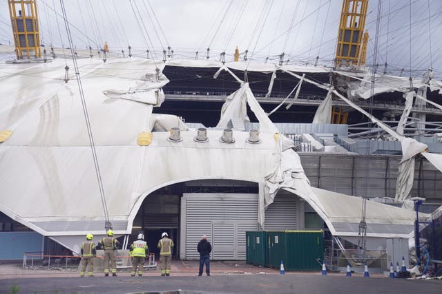 The O2 will be closed for the rest of Friday (Stefan Rousseau/PA)