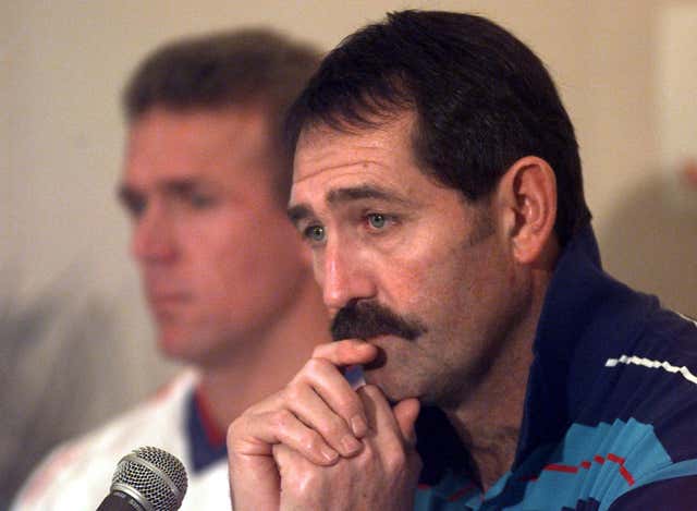 Graham Gooch, right, and Alec Stewart were key figures in England's squad