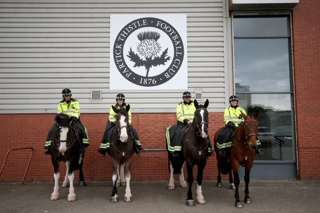 Partick Thistle joined forces with Hearts 