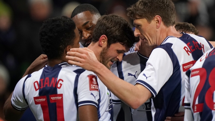 West Bromwich Albion’s John Swift (second left) celebrates