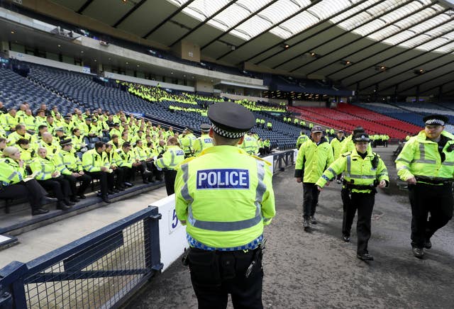 Glasgow's police are set for a busy day on October 28