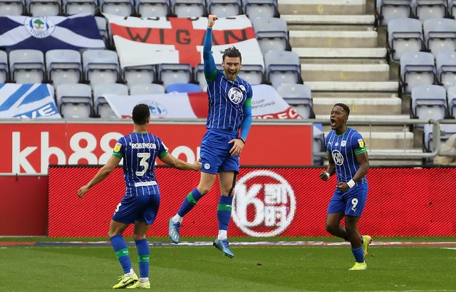 Wigan led against Fulham through Kieffer Moore 