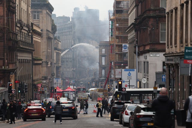 Glasgow Central fire