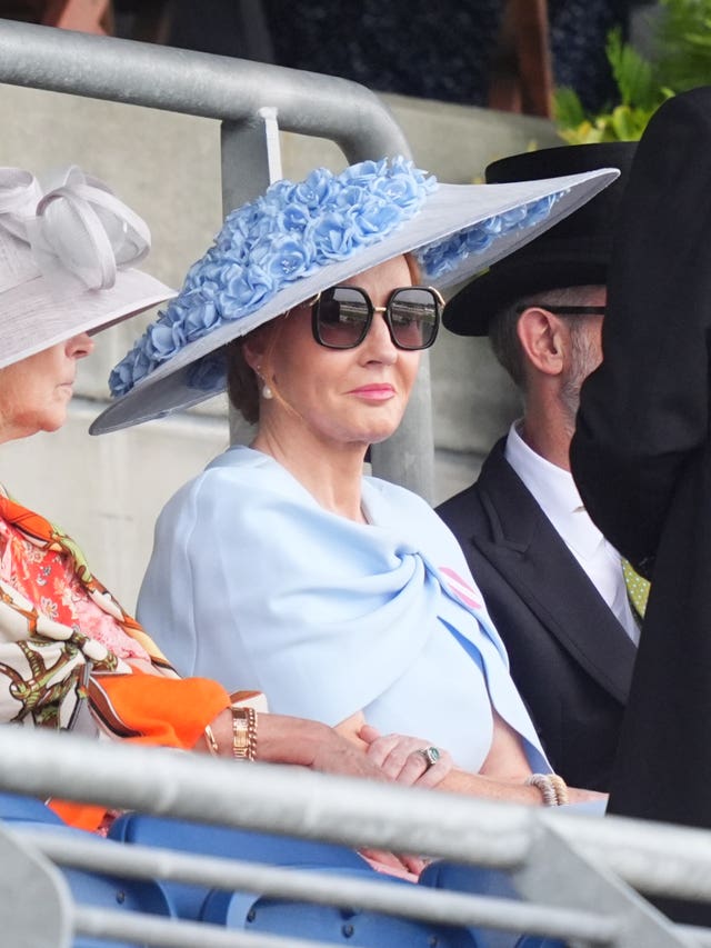 JK Rowling at Royal Ascot in 2025