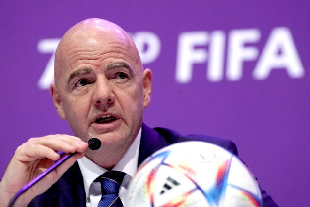 FIFA president Gianni Infantino defended the Russian Football Union's right to be at the FIFA Congress