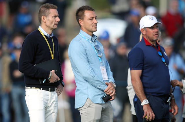 Terry is a keen golf fan and was at the Ryder Cup recently
